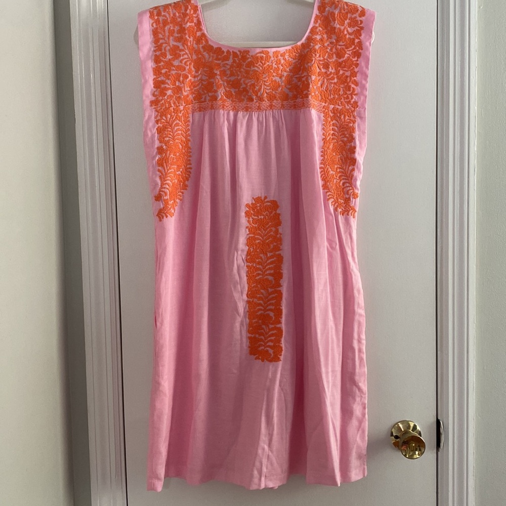 J Marie Floral Embroidered Dress